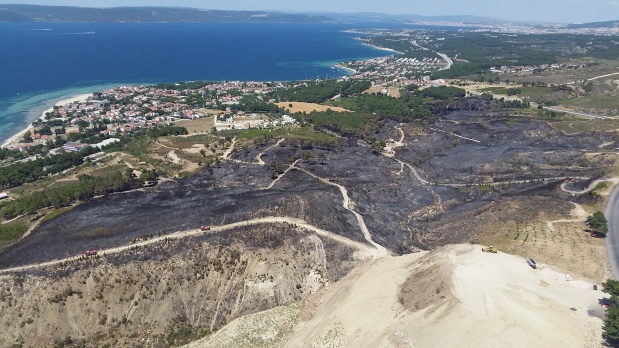 “52 orman yangınında 222 hektarlık alan zarar gördü”