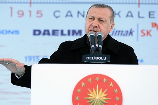 Erdoğan; "İnşallah 18 Mart 2022’de köprüyü açacağız"