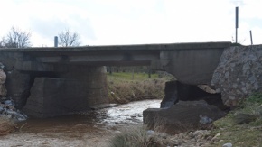 Çanakkale’de köprü çöktü