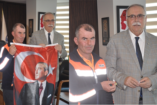 Türk bayrağına saygı ödüllendirildi