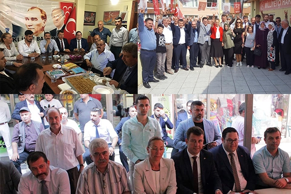 MHP’li Vekil Adayları ilçelerde bayramlaştı