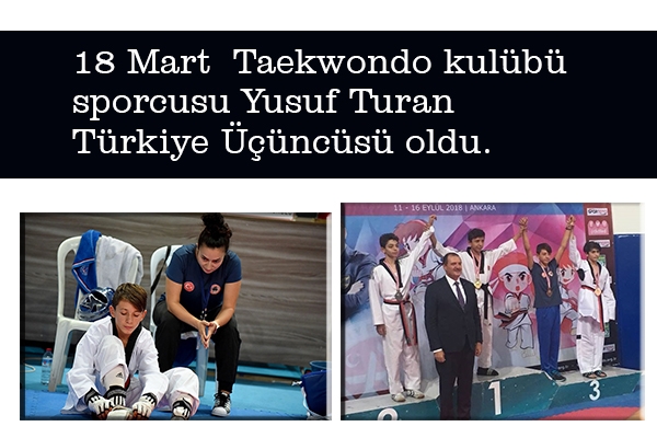 Yusuf Turan Türkiye Üçüncüsü