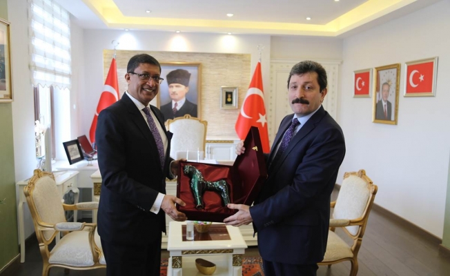 Hindistan'ın Ankara Büyükelçisinden ziyaret