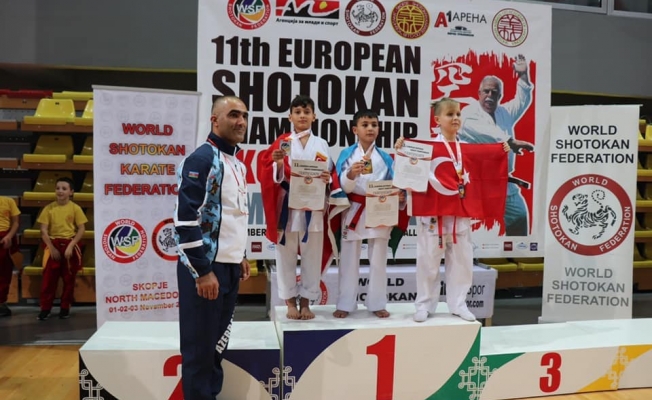 Çan Belediyesi Karate Kulübü Avrupa’da ödüle doymuyor