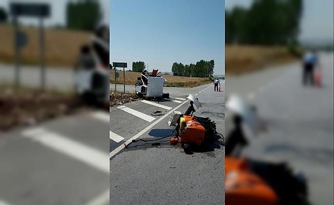 Çavdarhisar’da trafik kazası: 3 yaralı