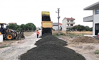 Lapseki’de yollar asfaltlanıyor