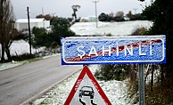 Lapseki köylerinde kar yağışı