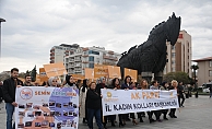 AK Partili kadınlardan 25 Kasım yürüyüşü (VİDEO)