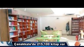 Çanakkale’de 215,100 kitap var